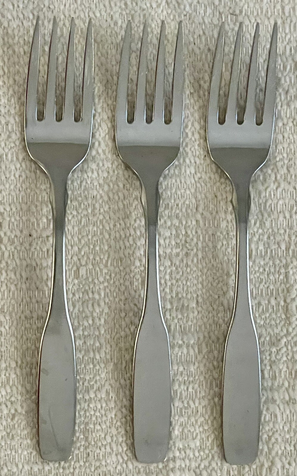 Set of 3 Oneida Community PAUL REVERE STAINLESS 6 1/2" Salad Forks