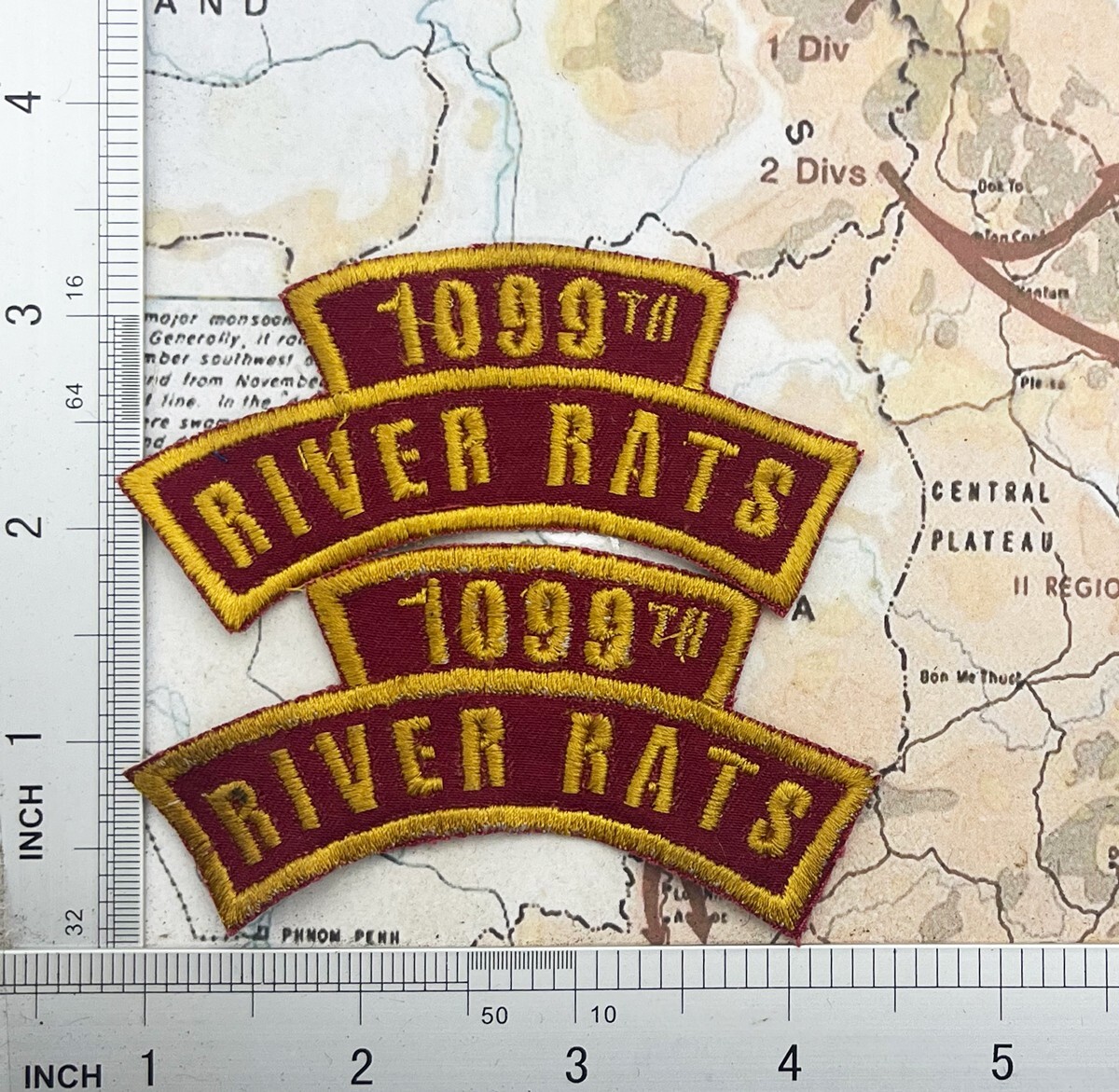 1 plus1 us army vietnam 1099th boat company river rats mekong delta pat , t5-310