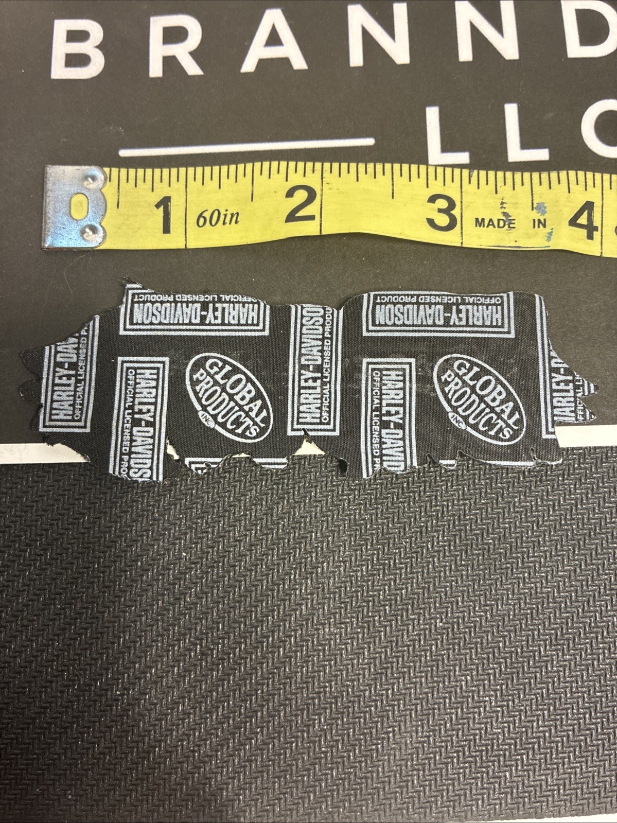 Harley Davidson Black/Orange/White Feather Wing Patch 4in