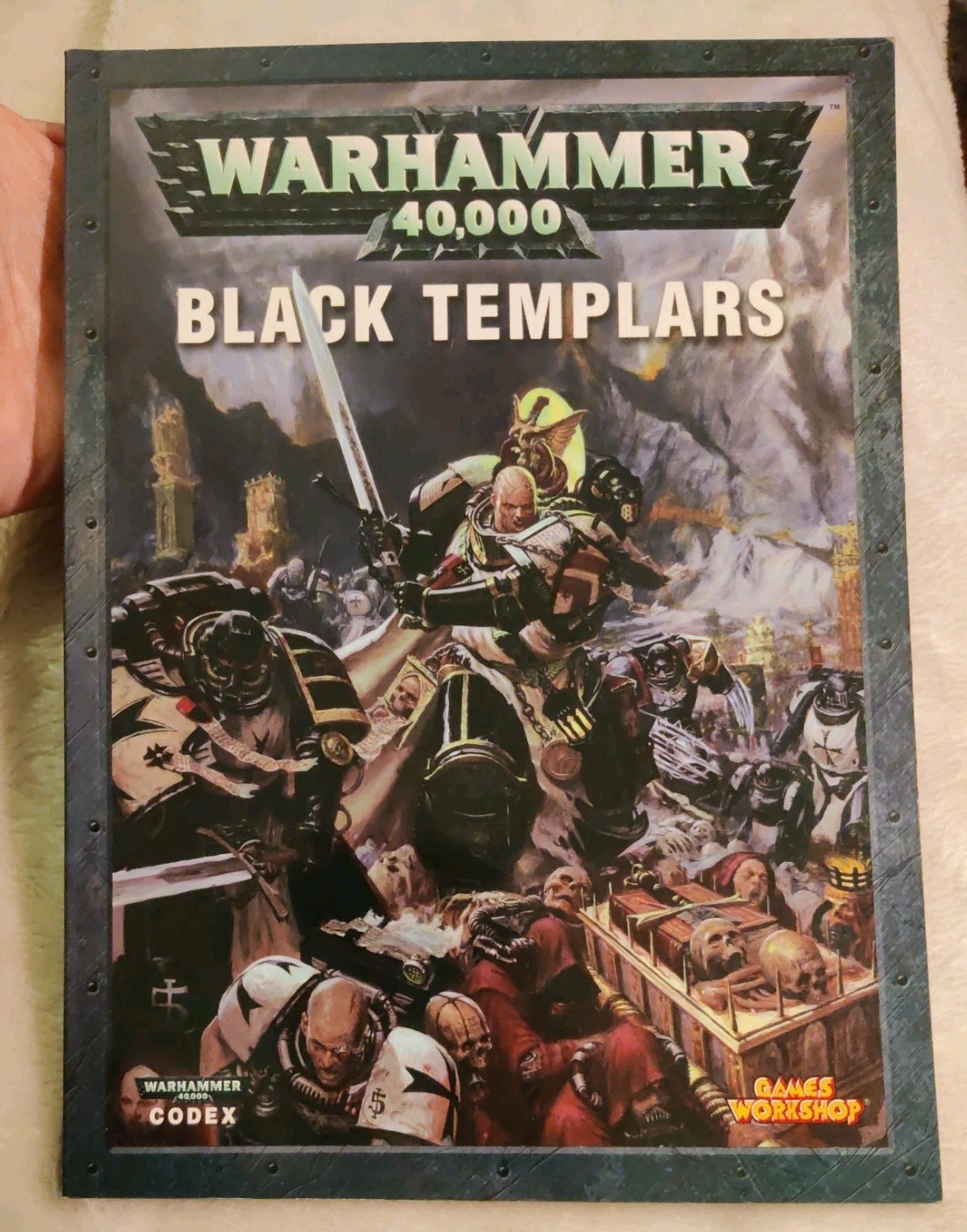 Warhammer 40k Codex Black Templars 4th Edition Expansion Oop Rare Good Con 2005