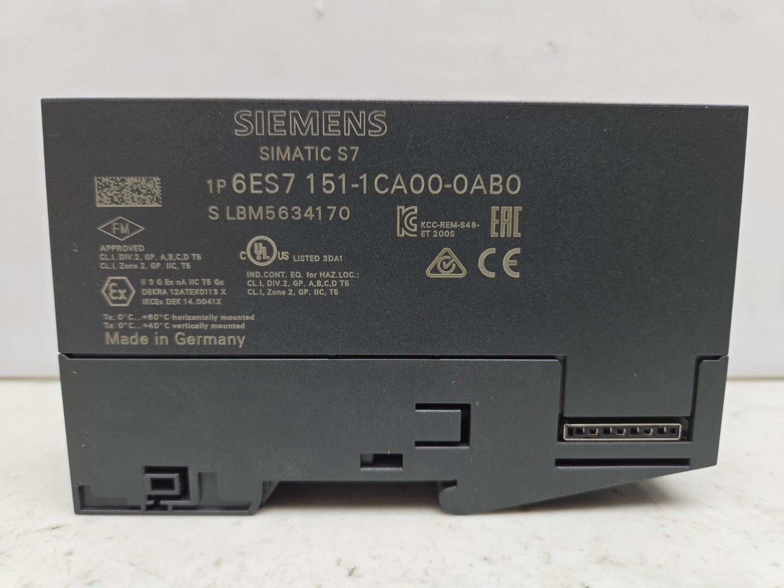 Siemens 6es7151-1ca00-0ab0 Simatic Dp Interface Module ET200S New