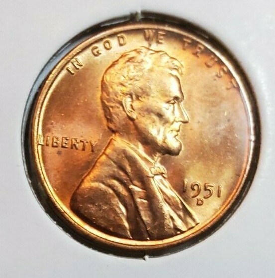 1951 Lincoln Wheat Cent  D - BU - Uncirculated