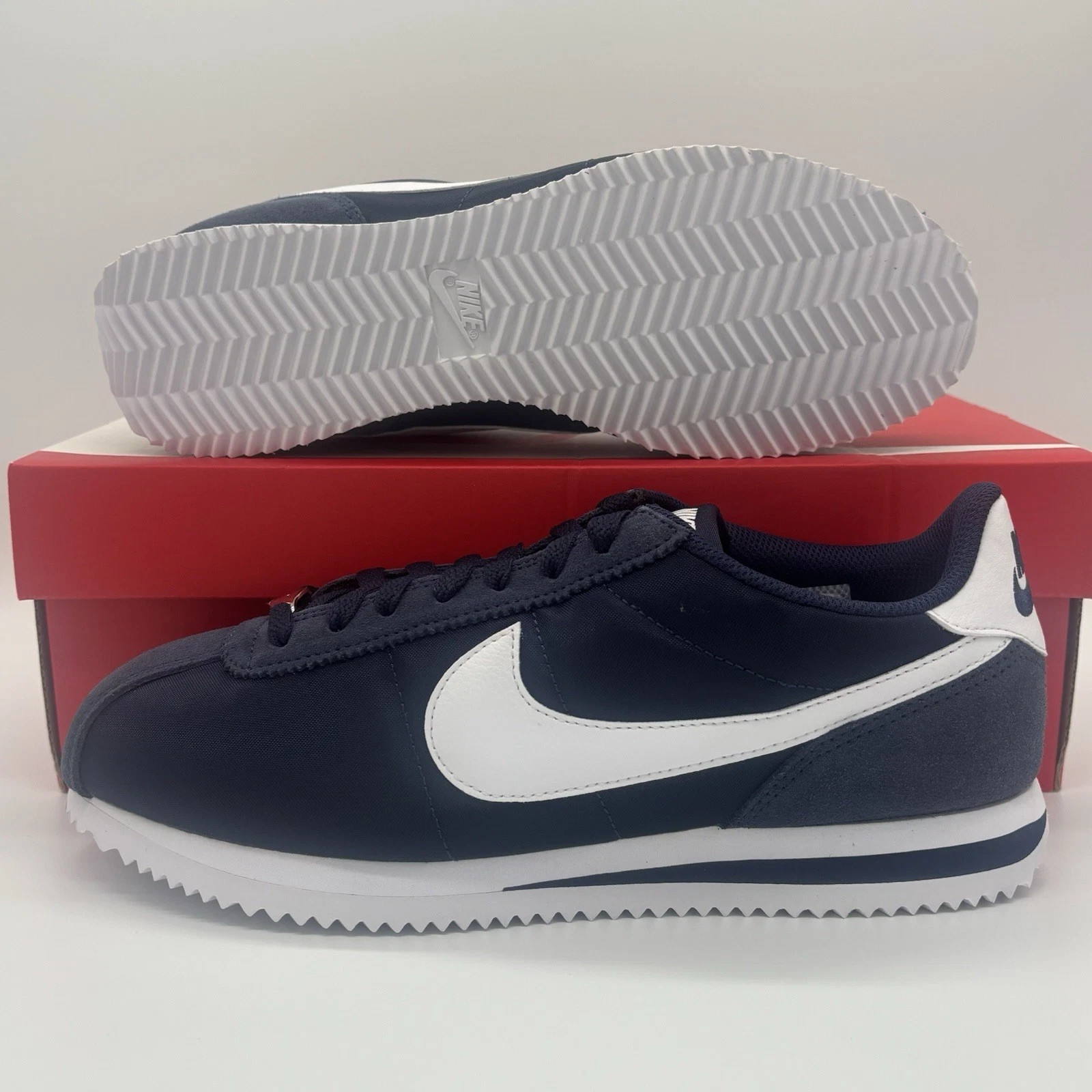 Men's Nike Cortez TXT Sneakers Shoes - Midnight Navy White HF0263-400
