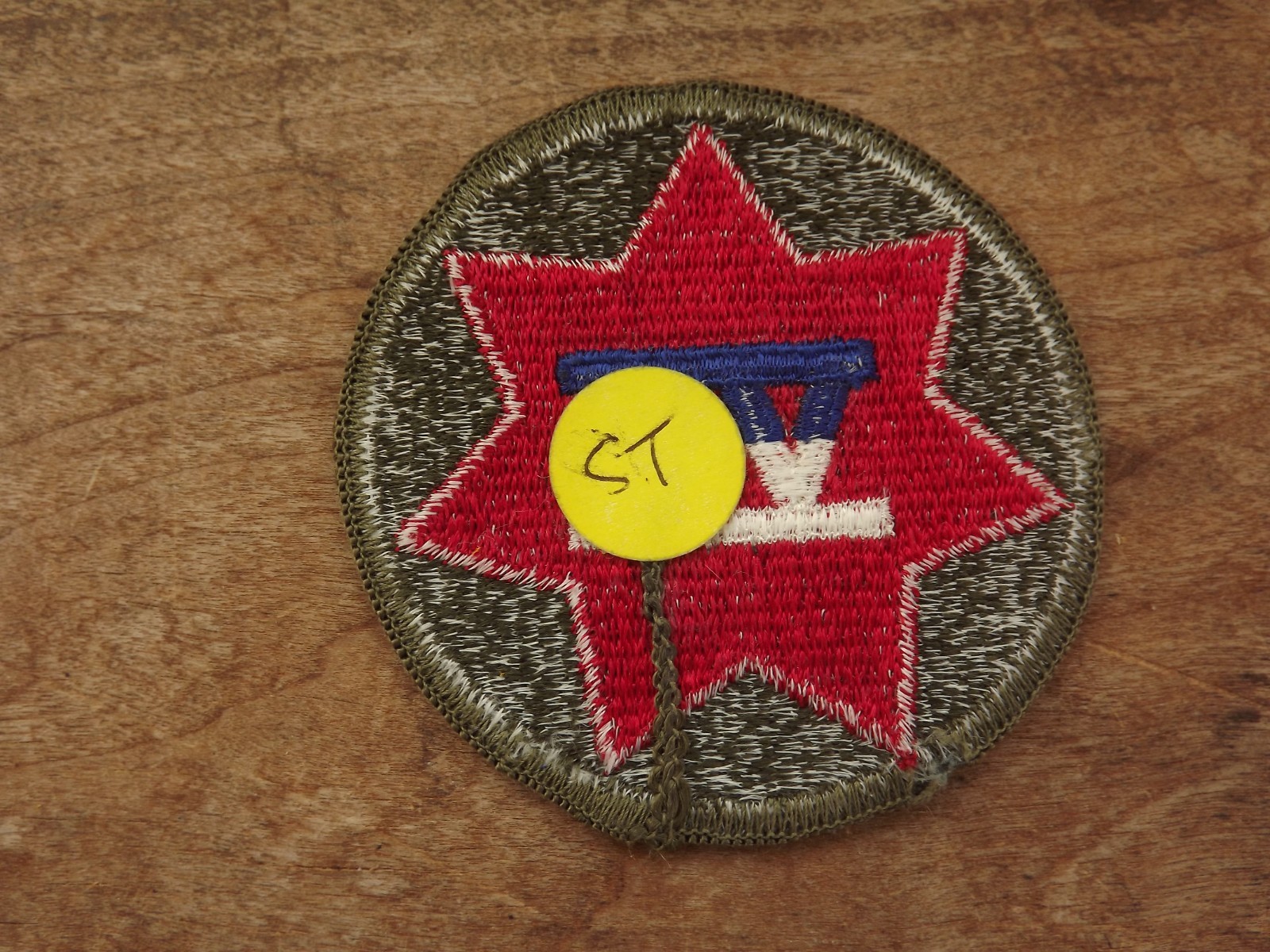 7th Corps Patch, Merrowed Edge - INV# C984