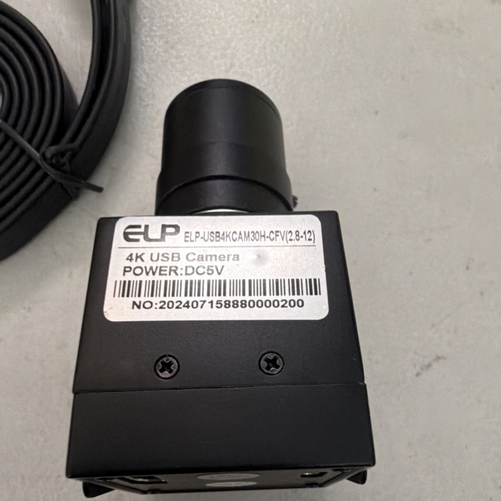 ELP 4K USB Camera Module ELP-USB4KCAM30H-CFV(2.8-12), DC5V, Megapixel