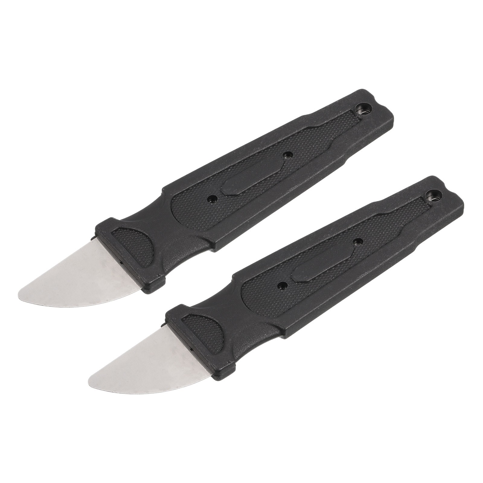 2pcs Ultra Thin Spudger Opening Pry Bar Stainless Steel Curved Pry Blade Repair