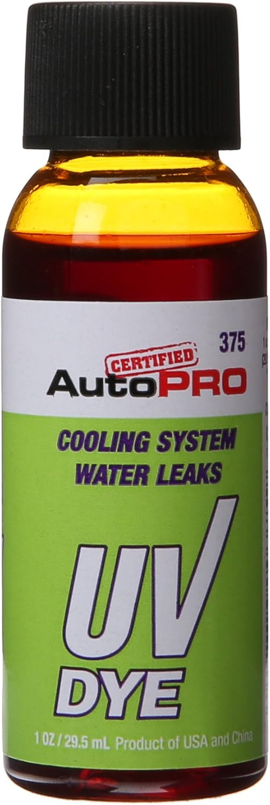 Certified  Car Air Conditioner Leak Detector Dye, Leak Detection UV Dye for Cars