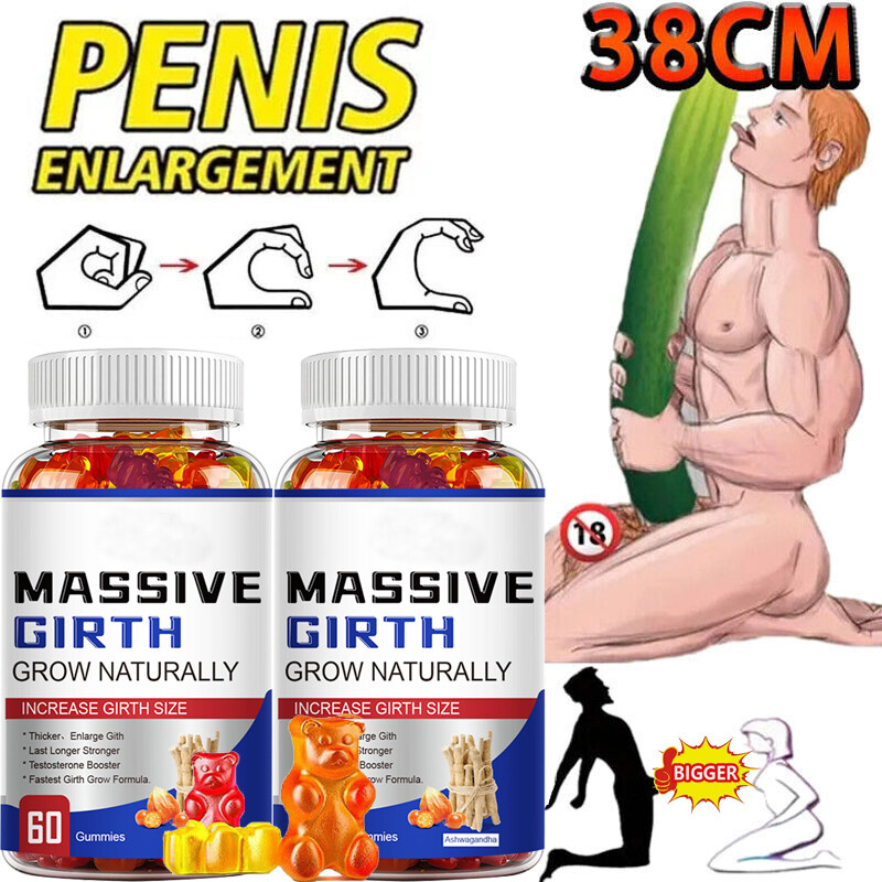 Male Enhancement Gummies Booster & Thicker Last Longer Stronger Bigger 60 Gummy