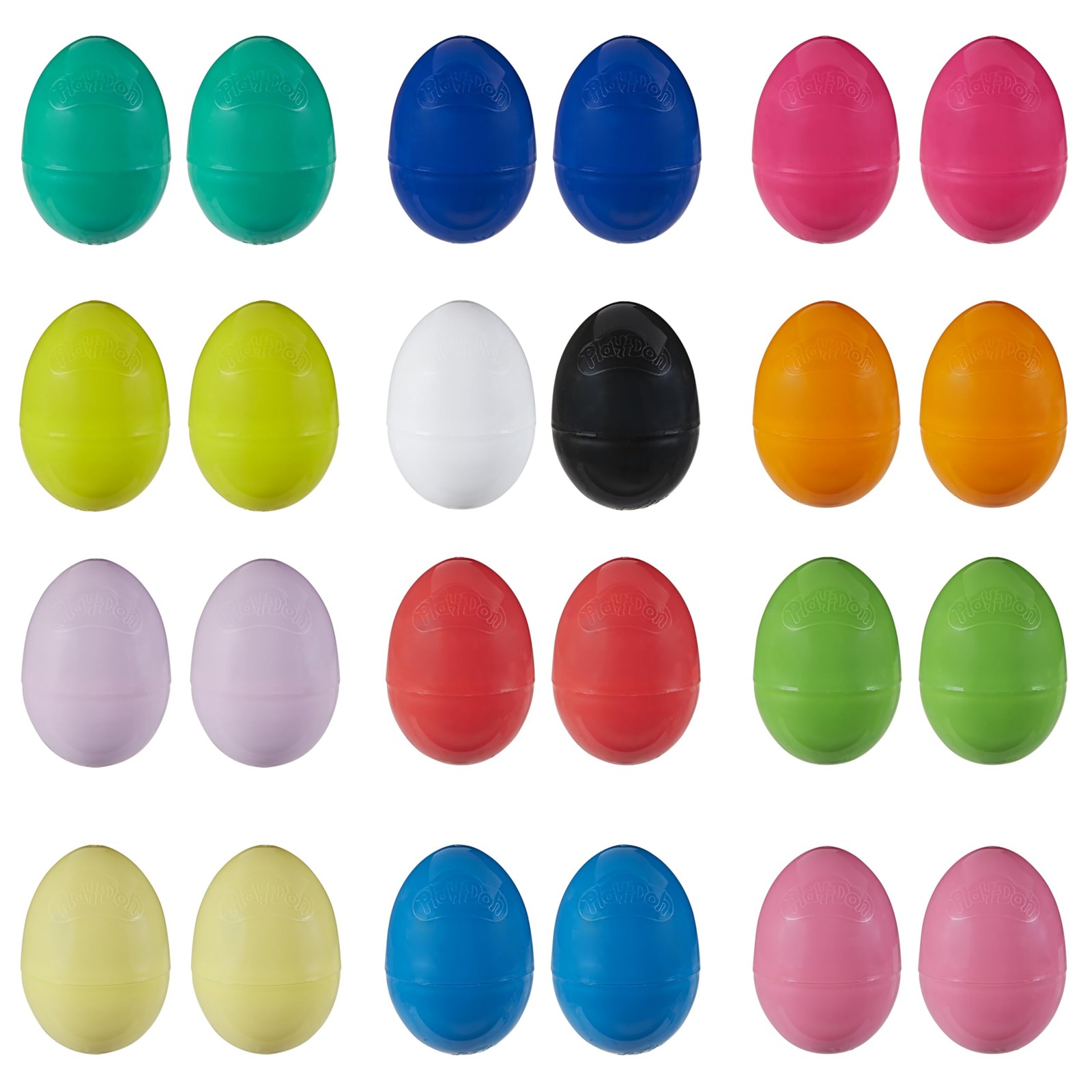 Play-Doh Eggs 24-Pack, Dinosaur & Dragon Egg Hunt Toys, Multicolor