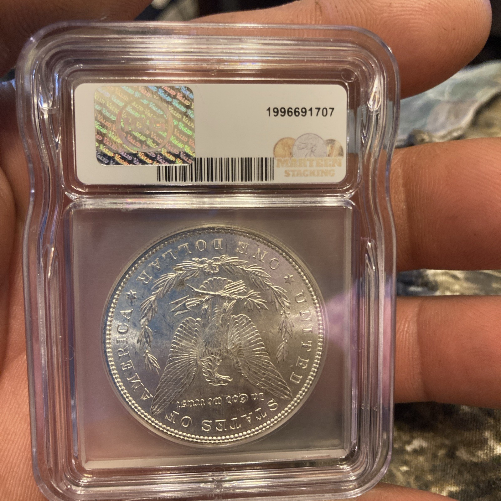 1886 - $1 Morgan Silver Dollar - ICG MS62