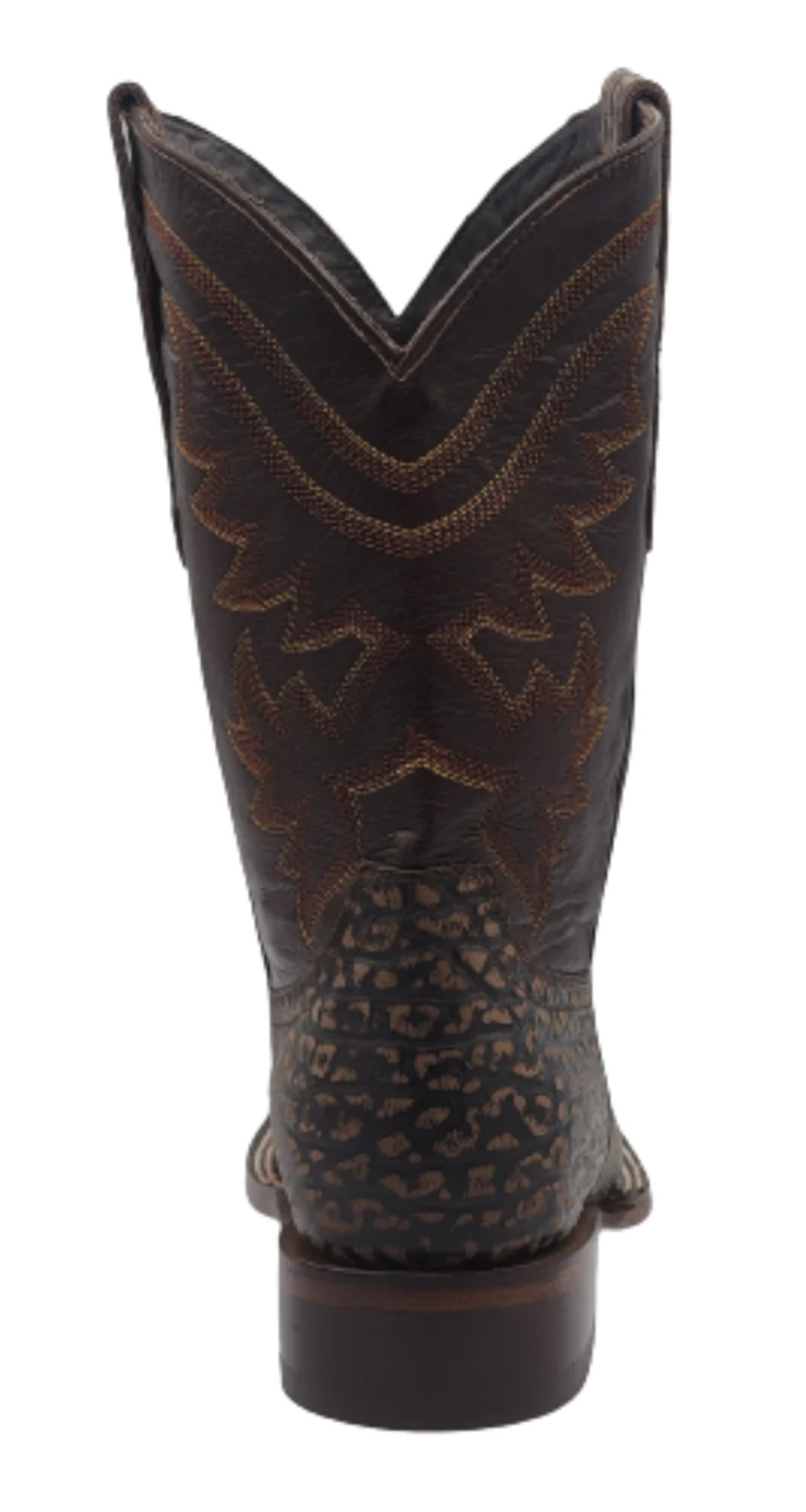 Men Genuine Leather Handcrafted Quality Western Square Toe Brown Cowboy Boots