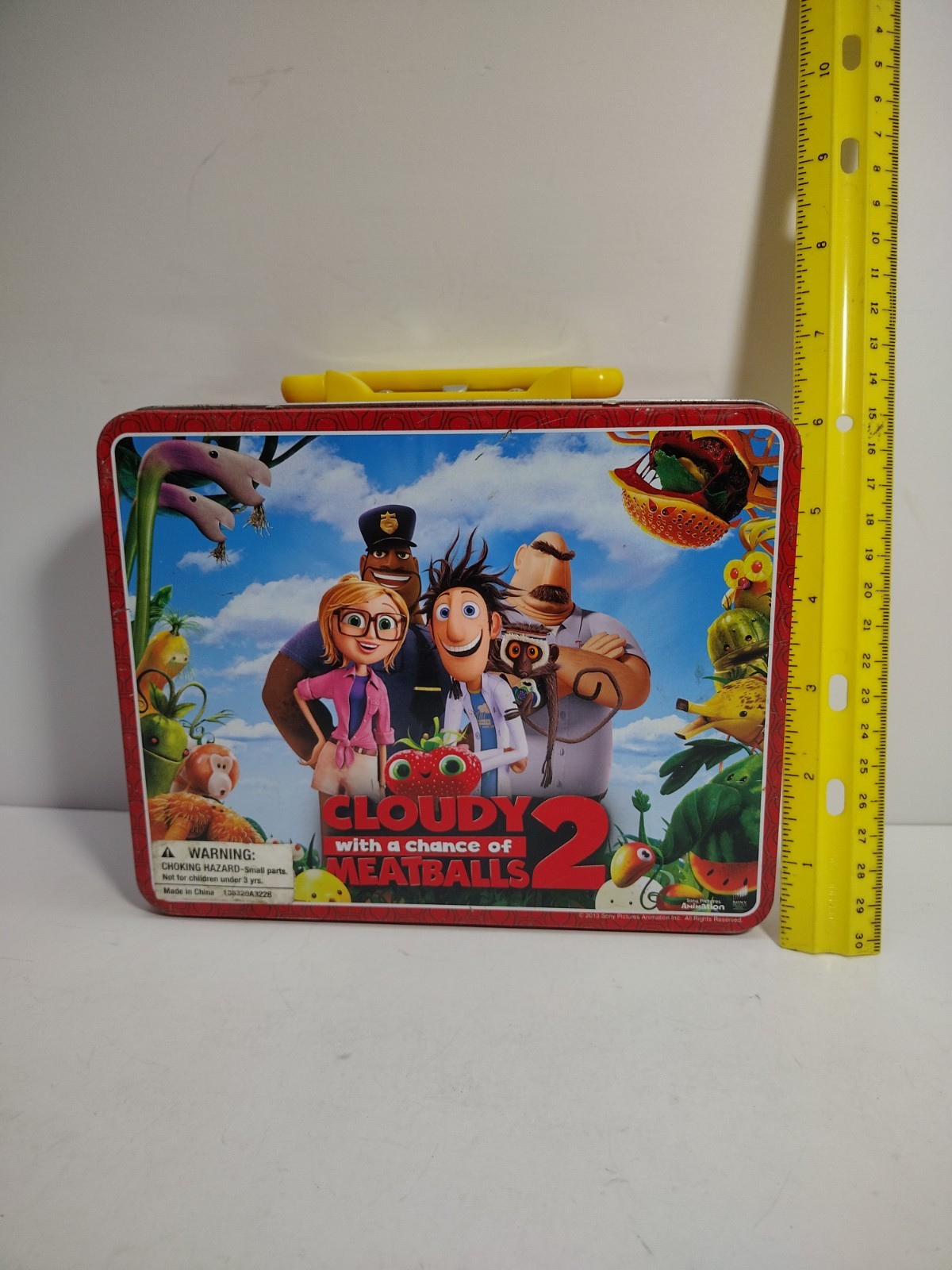 Cloudy With a Chance of Meatballs 2 - Metal Lunch Box 7.5"x6"x3" Metal Tin Box.