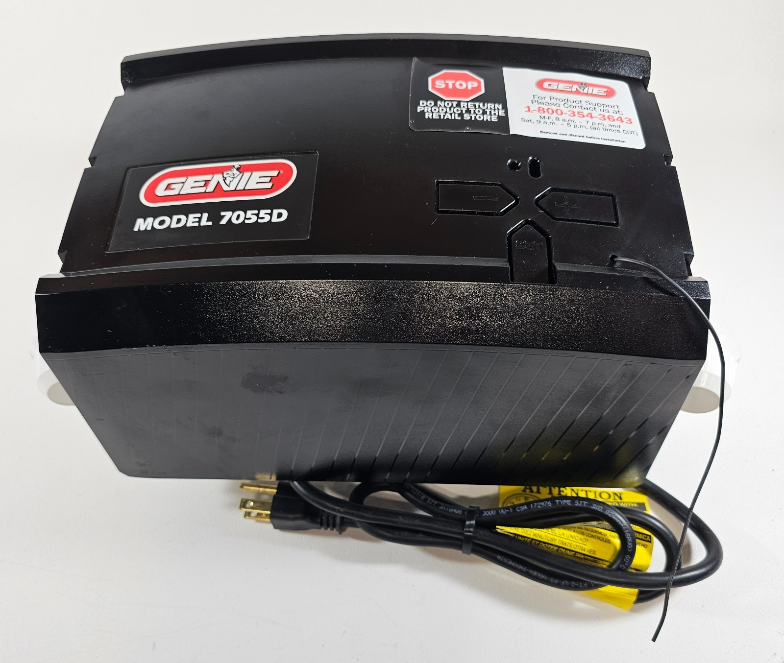 Genie 7055D-TKSV Garage Door Opener Power Head Unit Tested Powers On