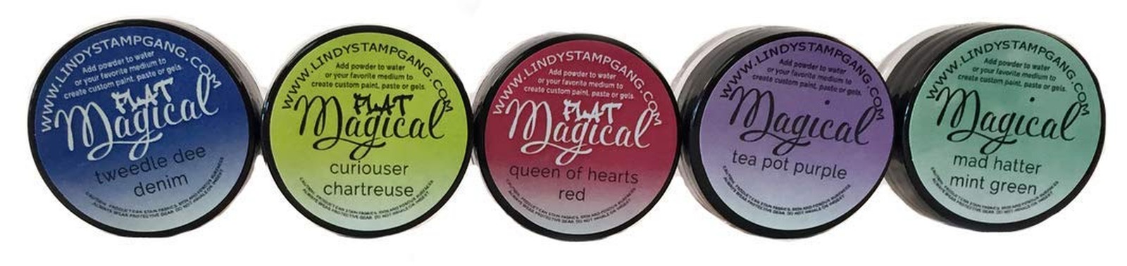 Lindy's Stamp Gang Magical Jar Set, 0.25-Ounce, Mad Hatter, 6 Per Package