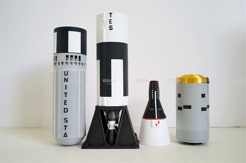 1:72 Scale Gemini TitanII Rocket Model Finished Painted Spacecraft PLA DIY Model