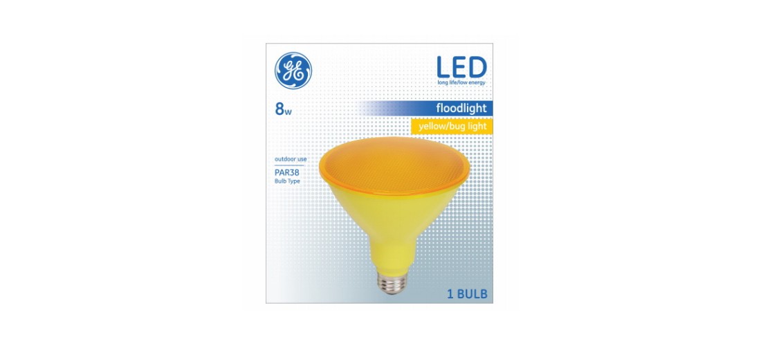 LED Floodlight Bulb PAR 38 E26 (Medium) Yellow 90 Watt Equivalence Glass