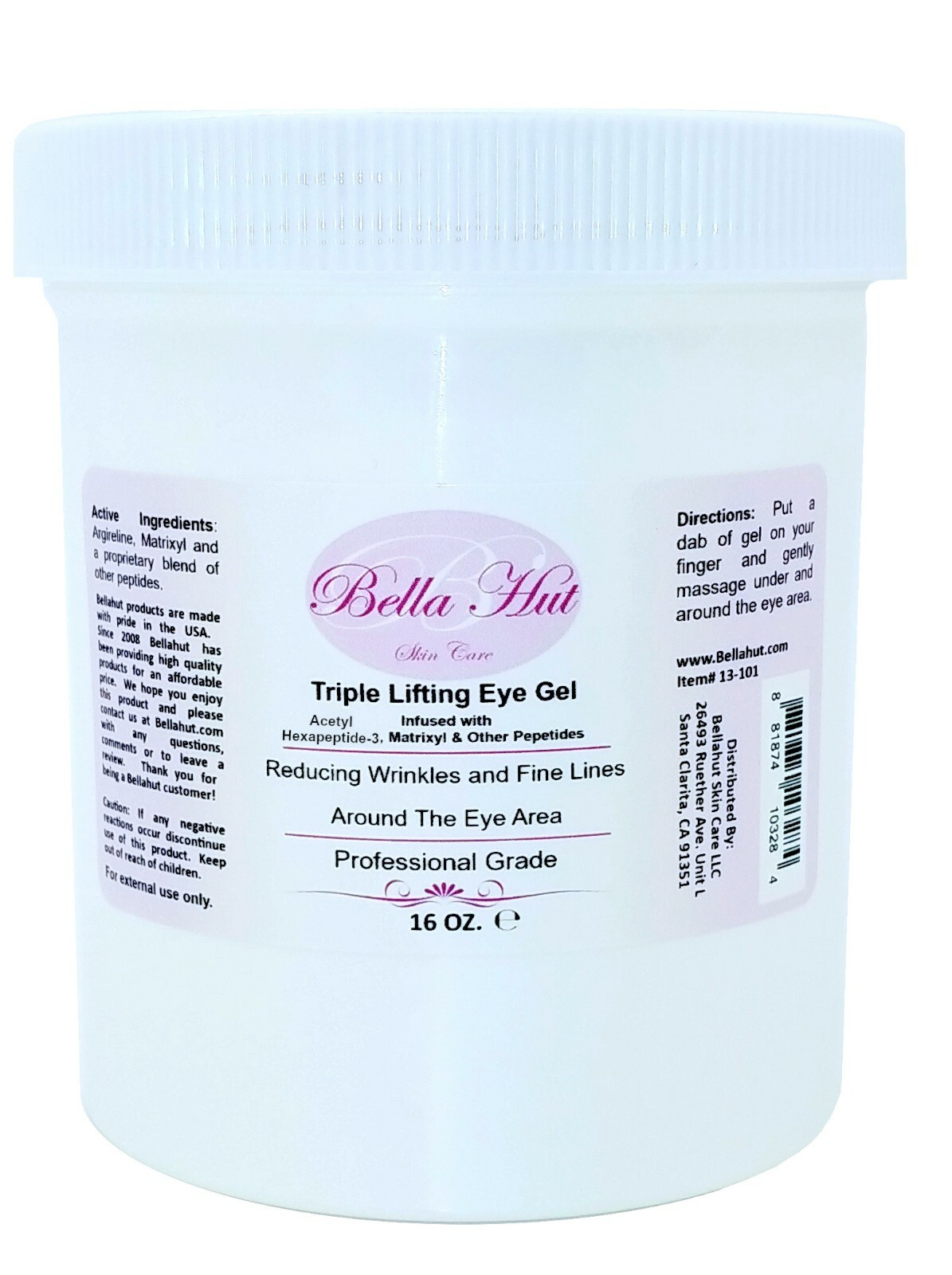 16 OZ -BELLAHUT SKIN CARE TRIPLE LIFTING EYE GEL - WRINKLE & LINES ERASER