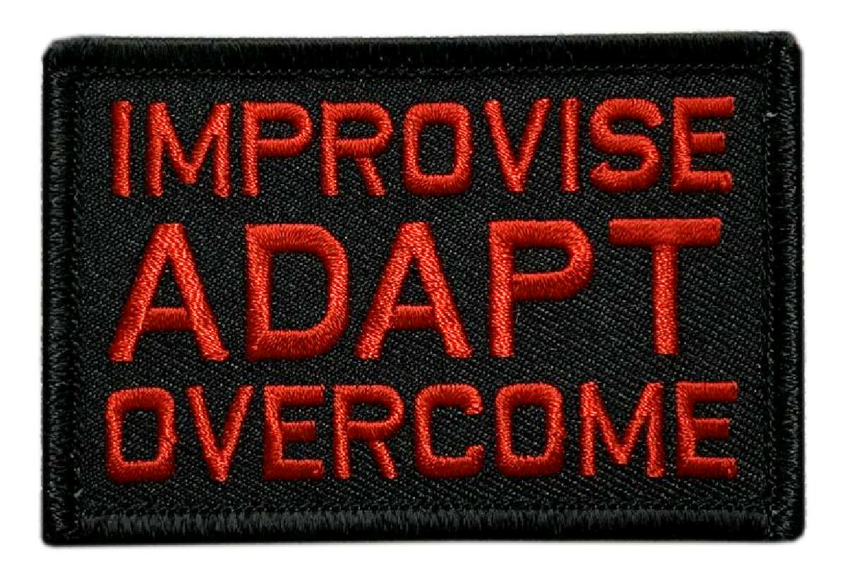 Improvise Adapt Overcome Patch [3.0 X 2.0 Hook Fastener - MM-2]