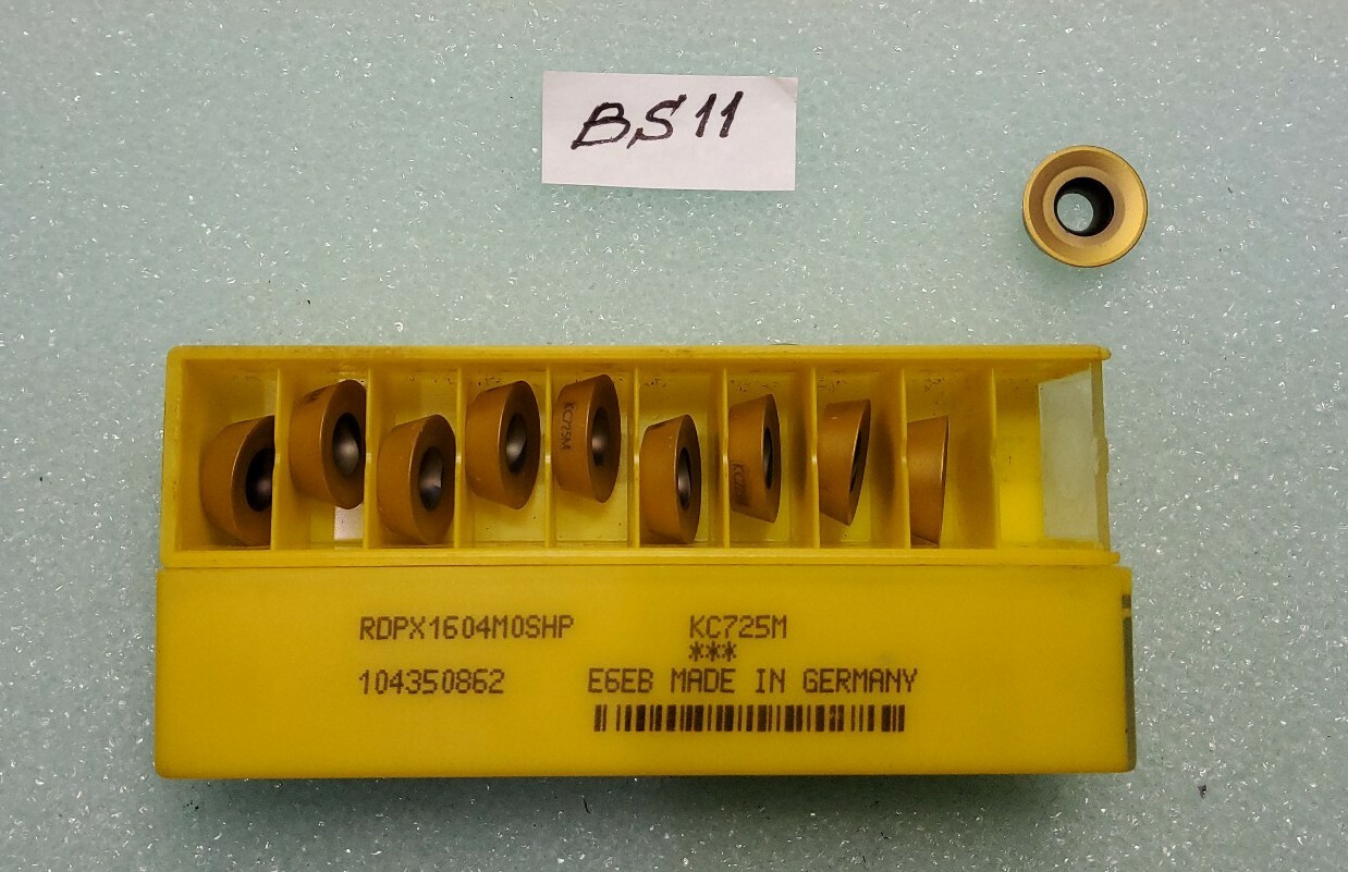 KENNAMETAL  RDPX1604MOSHP  KC725M CARBIDE INSERTS, 10 PCS