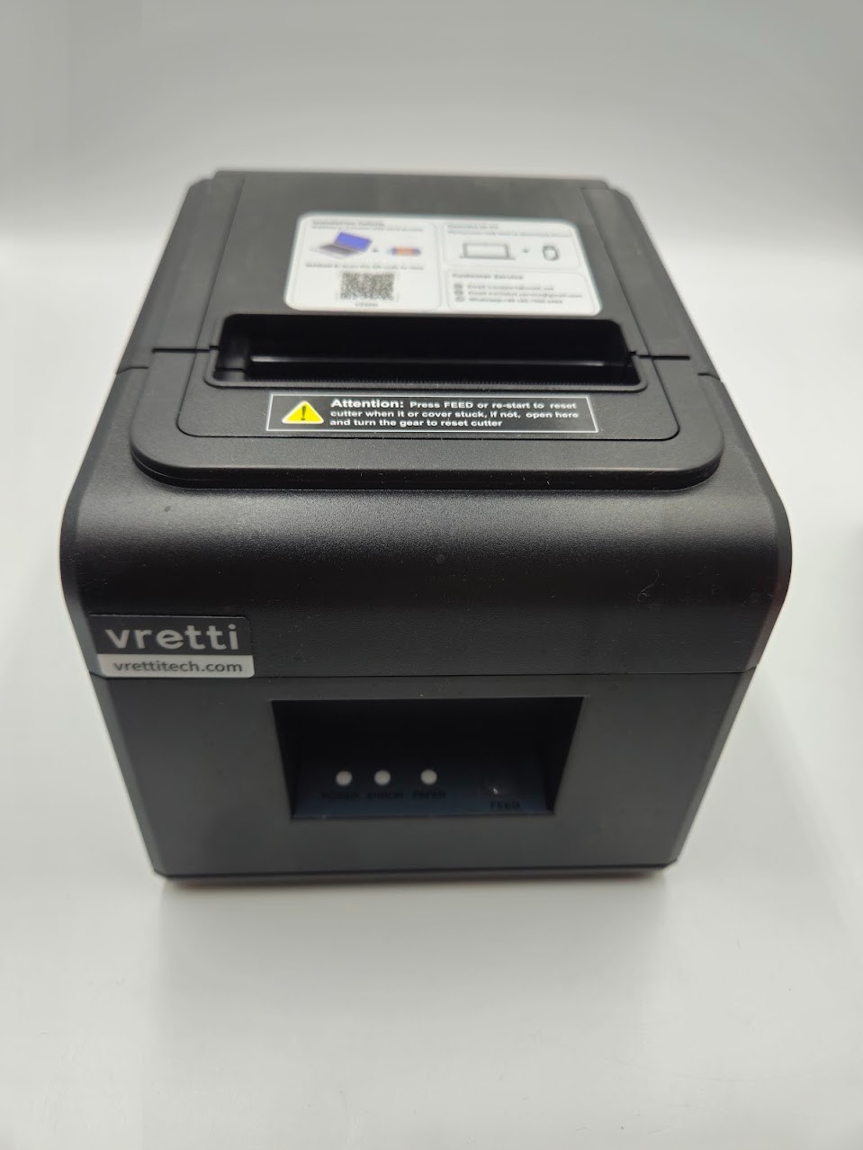 Vretti Thermal Receipt Printer 3 1/8" 80mm Direct Thermal Printer USB Send Cord