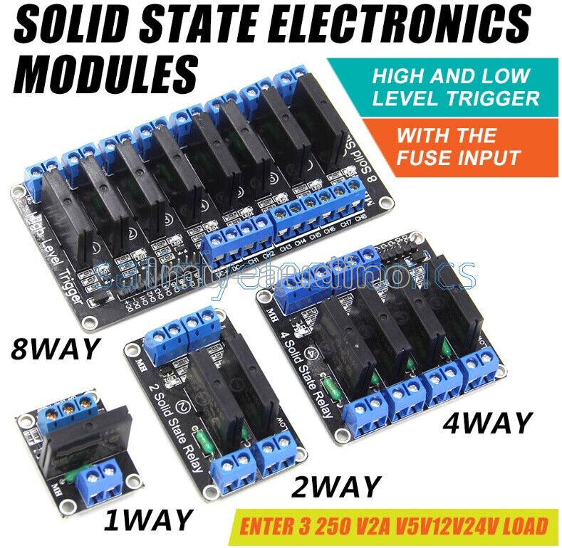 5V SSR G3MB-202P Solid State Relay Module 1/2/4/8 Channel For Arduino