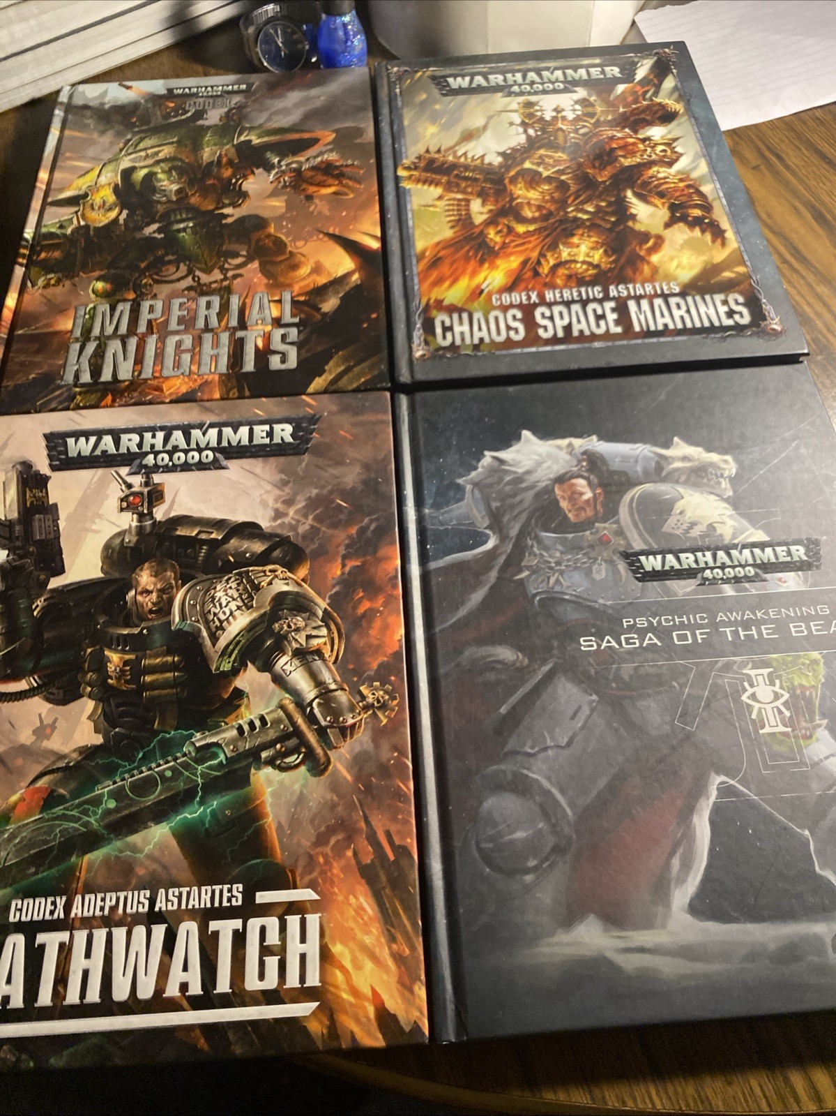 Warhammer 40K Hardcover Book Lot ( 4 Books) Great Shape - Free Shipping !!!