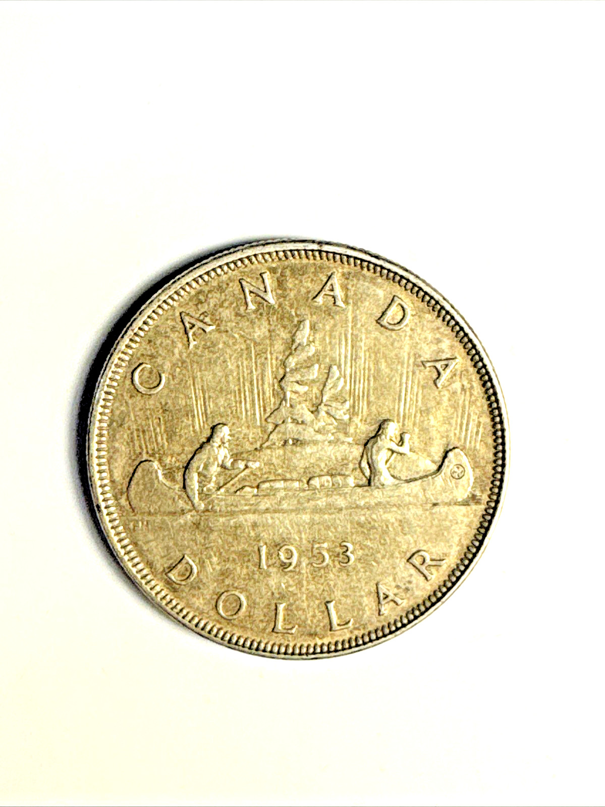 1953 Canada Silver Dollar Elizabeth II 80% Silver Coin