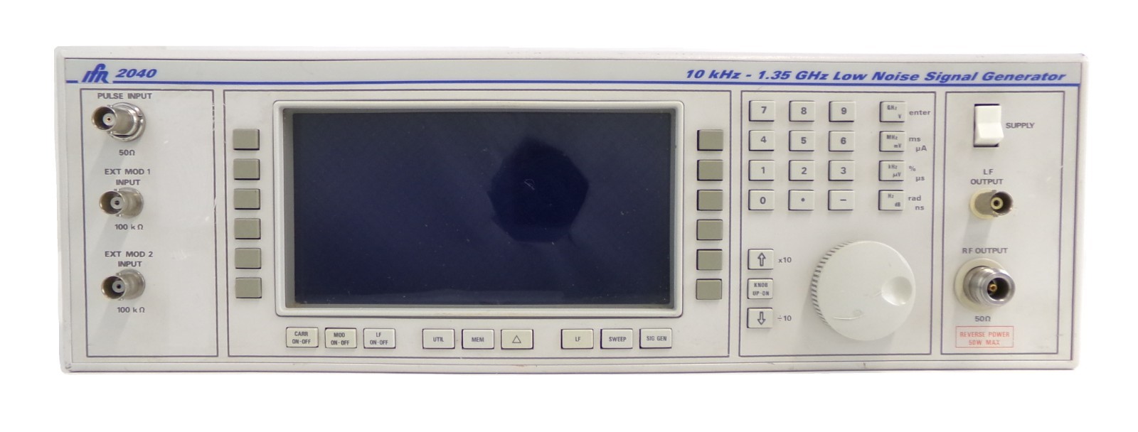 IFR 2040 10khz-1.35Ghz Low Noise Signal Generator Opt. 2 9.12 Error 04 Untested