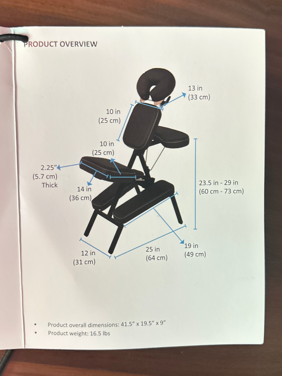 Stronglite Microlite Massage Chair - Barely Used/Excellent Condition