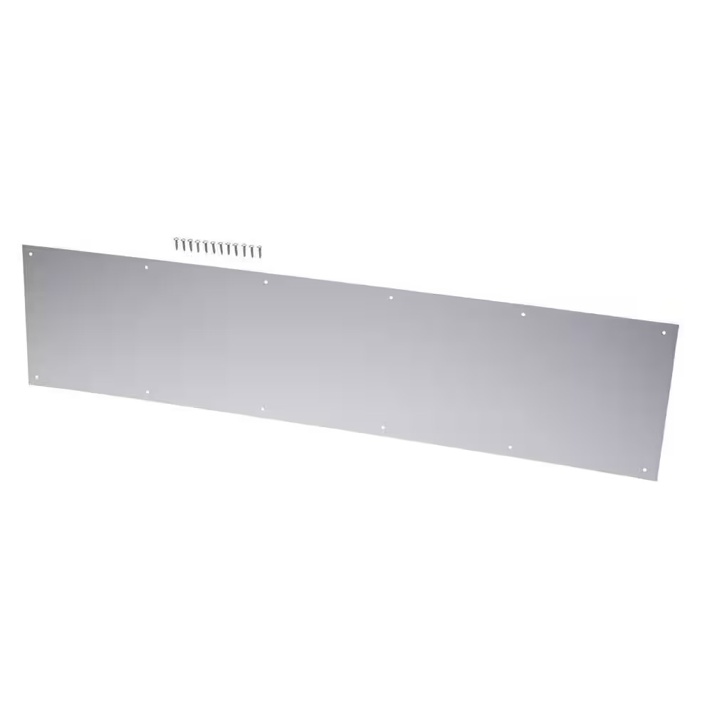 8 In. X 34 In. Satin Nickel Kick Plate