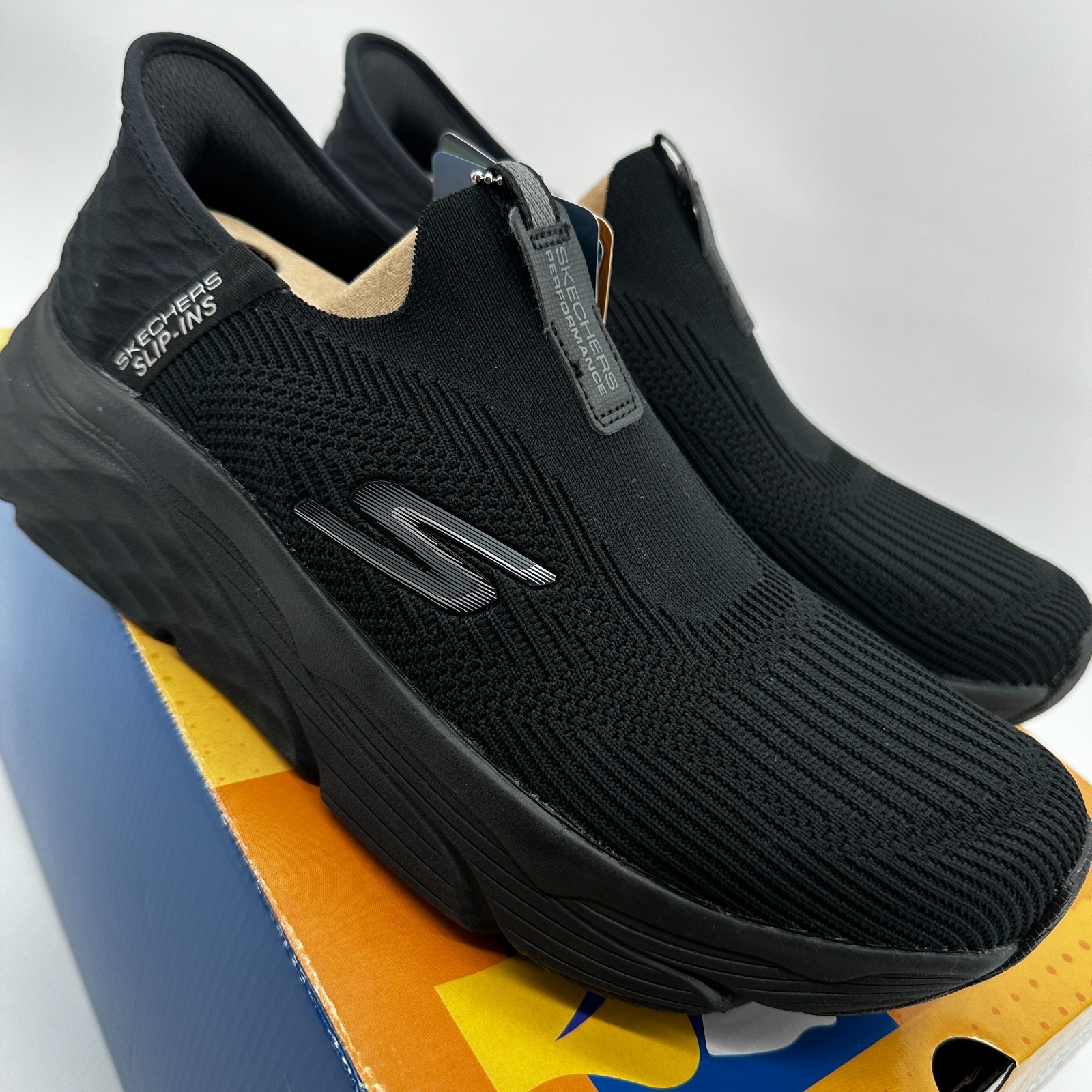 Skechers Slip-Ins Max Cushioning Advant Athletic Shoes Black Mens Size 9