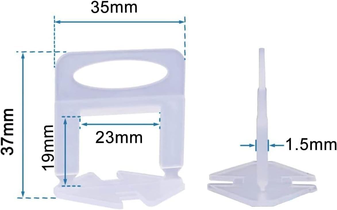 Tile Leveling System Clips 1/16" 2000 tile clips, 2000-tile