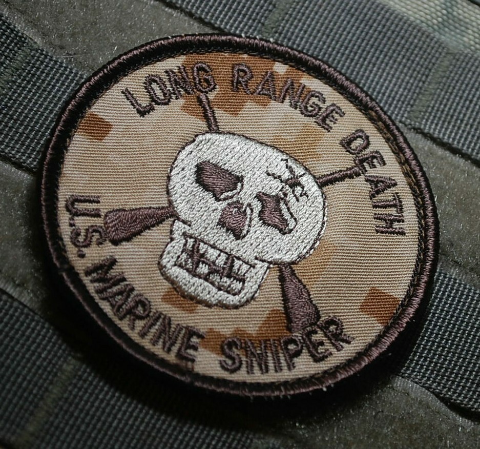 GREEN BERETS USMC BLK OPS JTF vêlkrö Digital Camo PATCH: Long Range Death Sniper