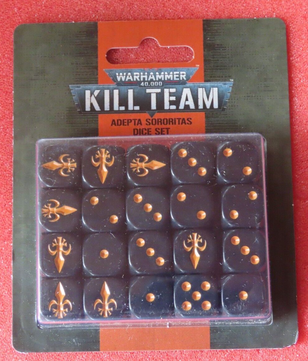 Kill Team Adepta Sororitas Dice Set New BNIB WH40K Games Workshop Warhammer 40k