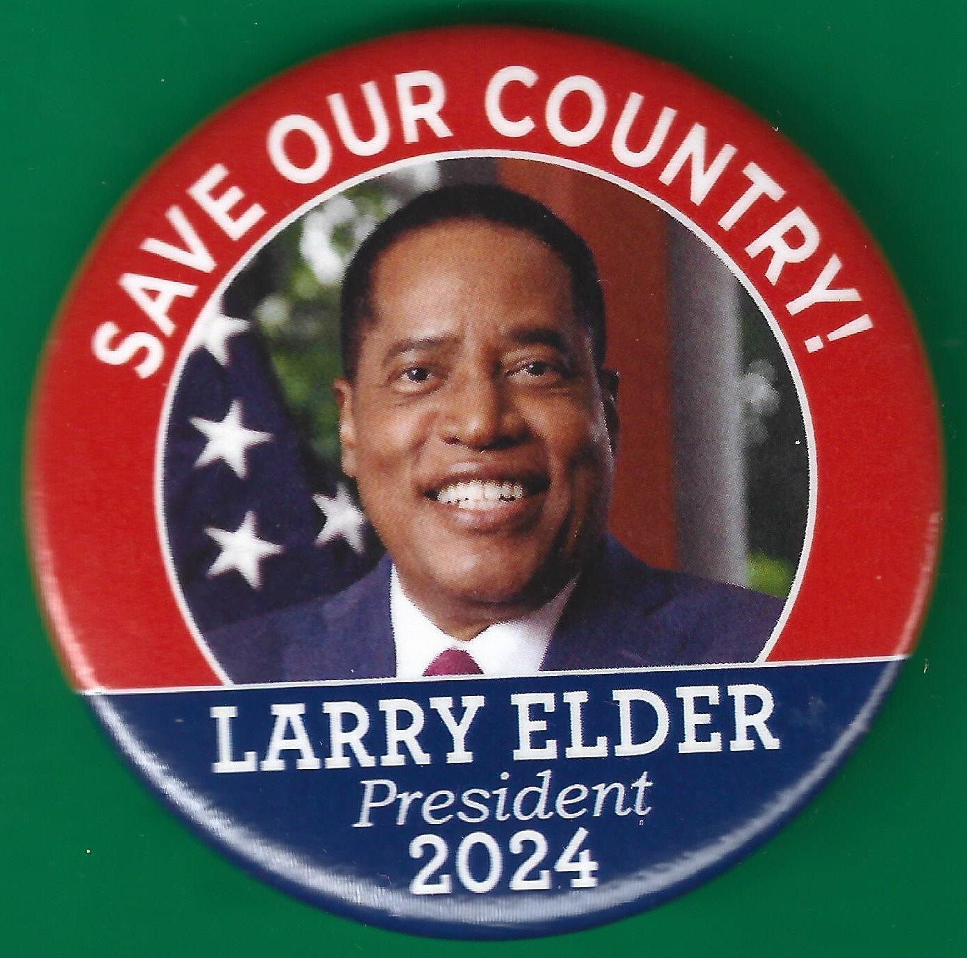 2024 Larry Elder 2-1/4" / (R)Presidential Hopeful Campaign Button(Pin01)