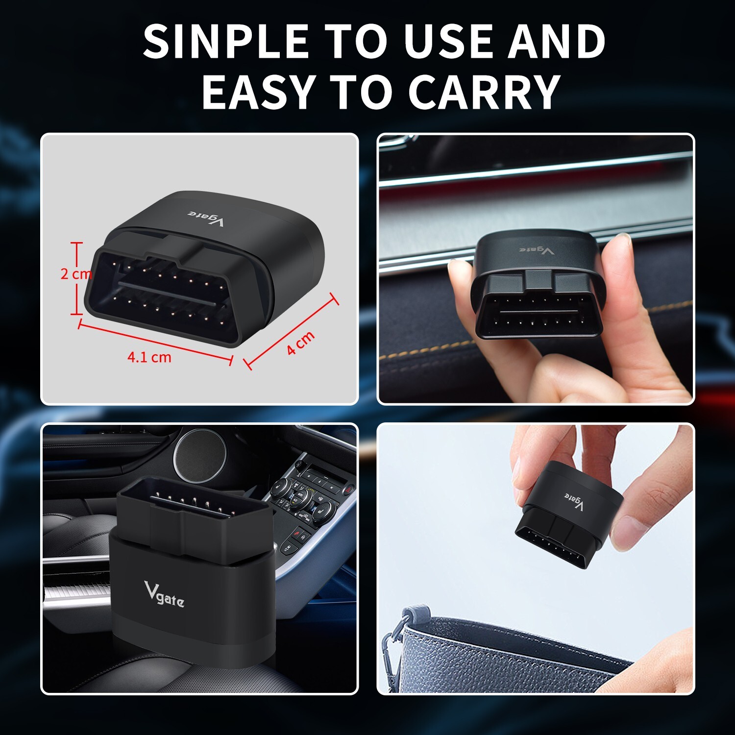 Vgate iCar Pro 2S Bluetooth 4.0 Scanner Tool Code Reader Adapter OBD2 Diagnostic