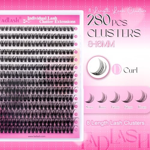Cluster Lashes D Curl Lash Clusters 280 Pcs Lash Extension Clusters Individual L