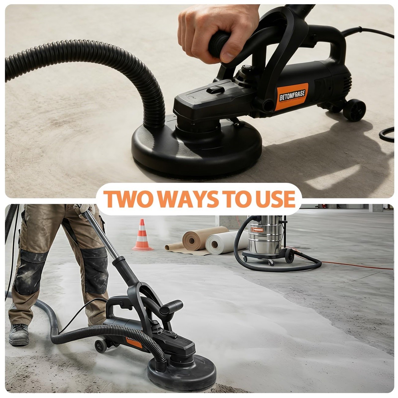 7 Inch Concrete Grinder 3800W Floor Machine