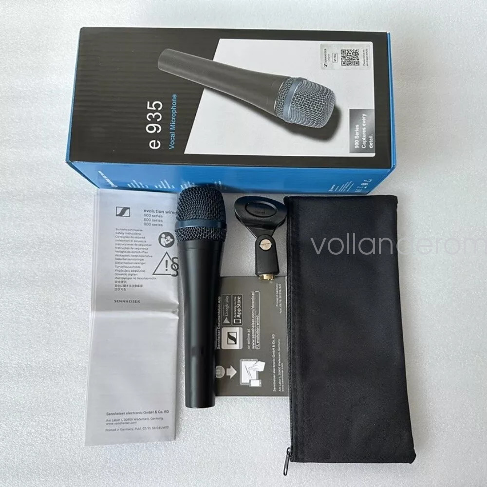 New Sennheiser E935 Dynamic Vocal Performance Handheld Microphone Cardioid Black
