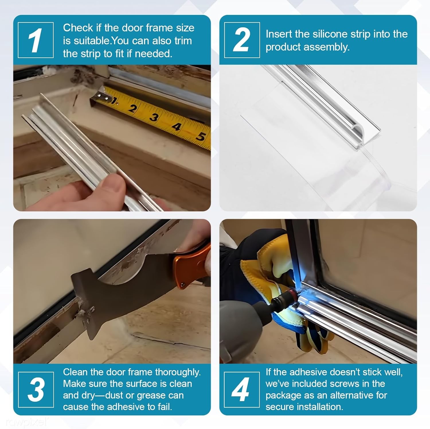 32” Shower Door Drip Rail With Sweep compatible with Chrome Framed Shower Door