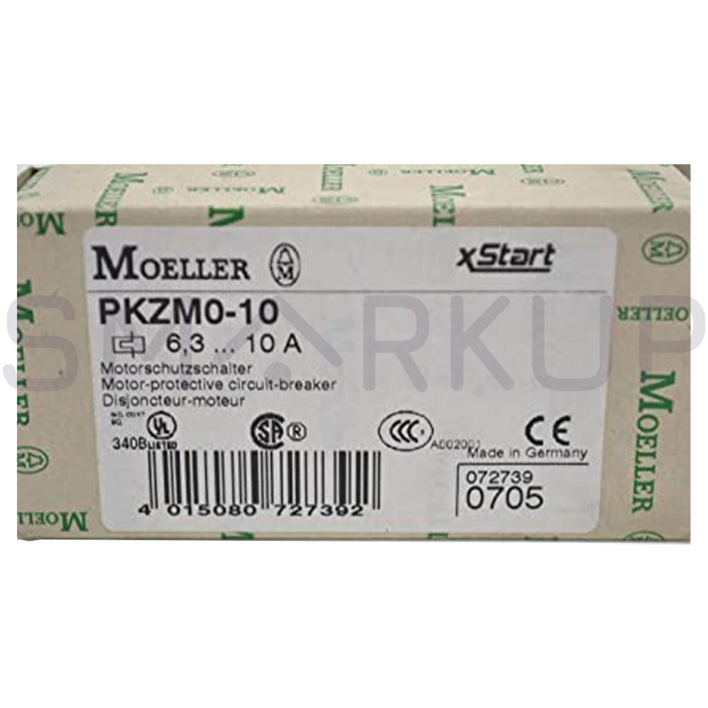 New In Box EATON MOELLER PKZM0-10 Thermal Magnetic Circuit Breaker