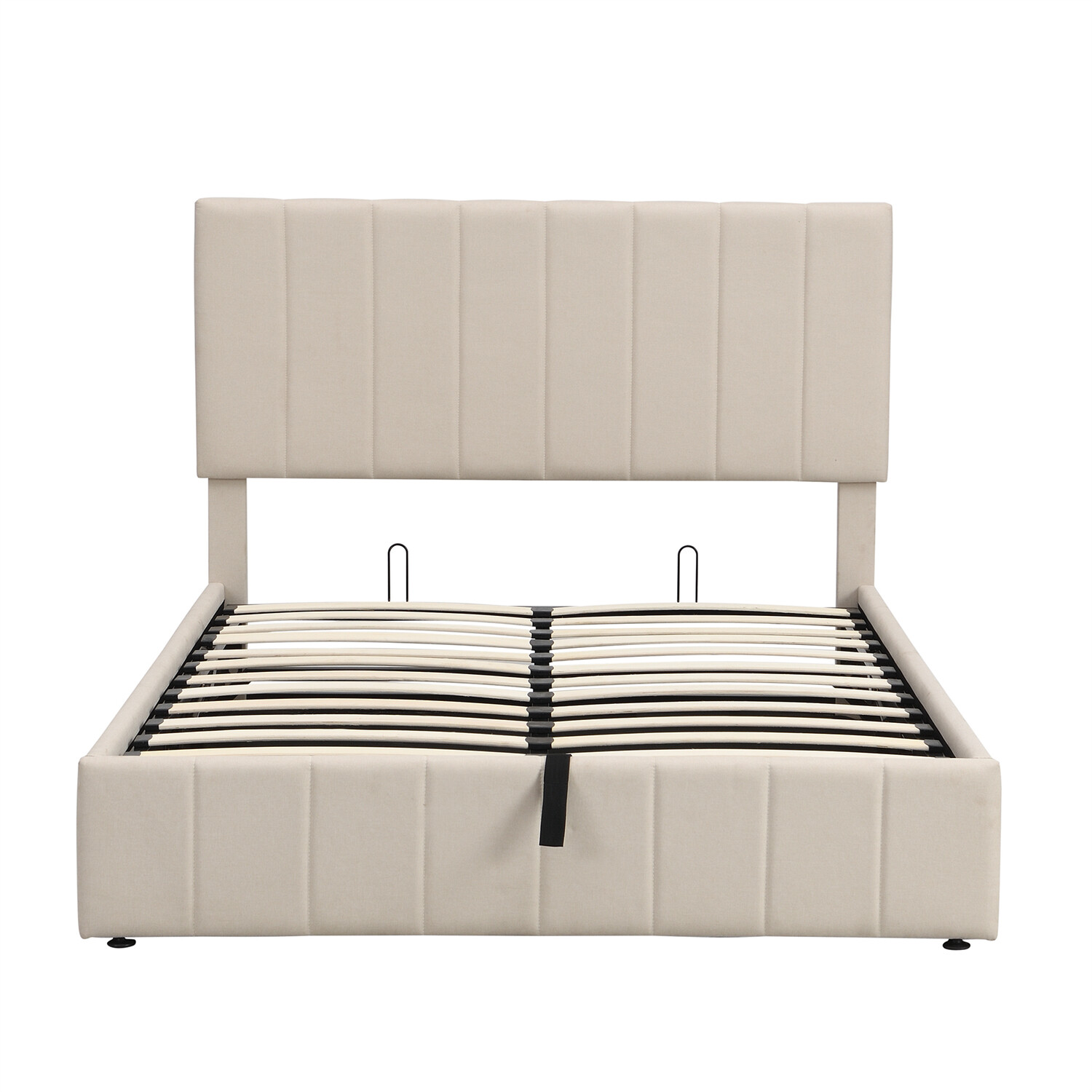 Full Size Bed Frame Upholstered Platform Bed with Hydraulic Storage System New