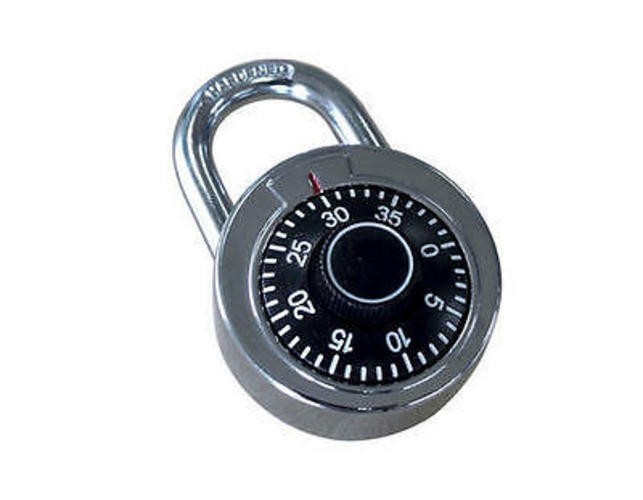 2" Pad Lock Hardened Steel Shackle Dial Combination School Gym Locker Padlock