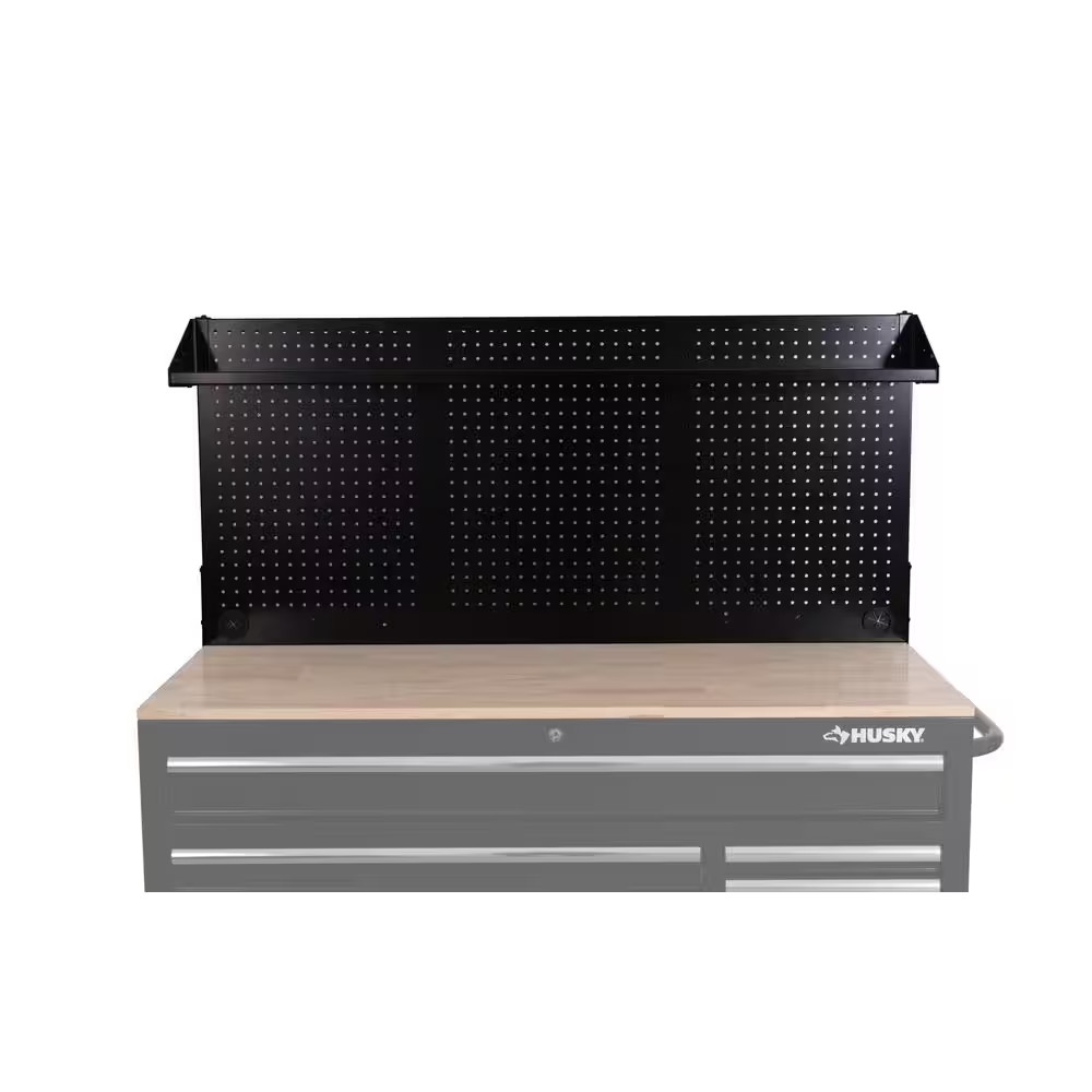 Modular 52 In. W Standard Duty Black Pegboard Attachment