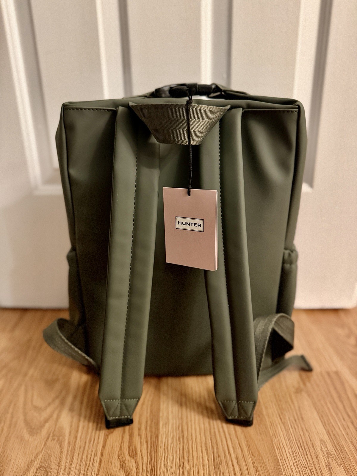Hunter Top Clip Backpack Green With Tags