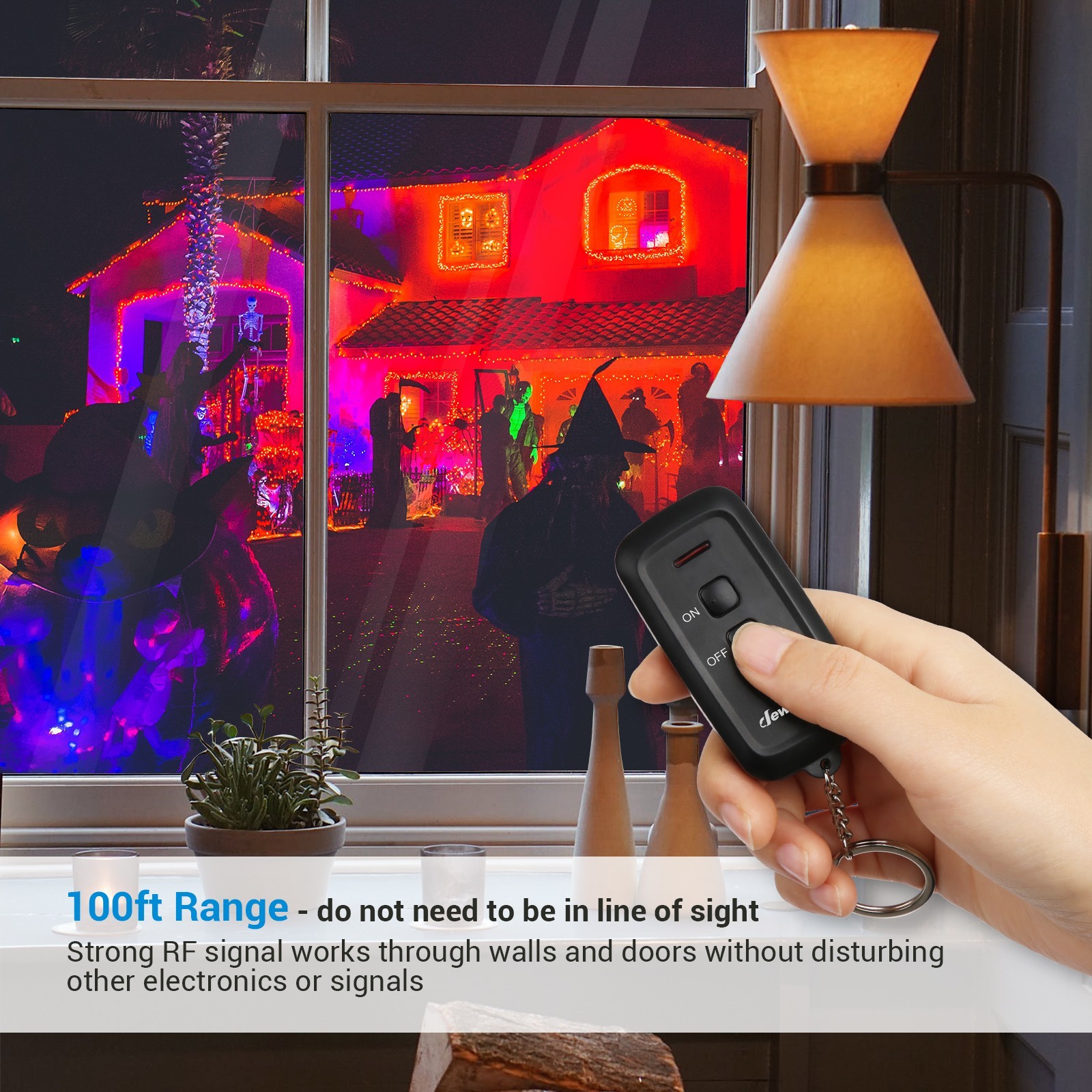 DEWENWILS Wireless Remote Control Electrical Outlet Switch Outdoor Indoor ETL