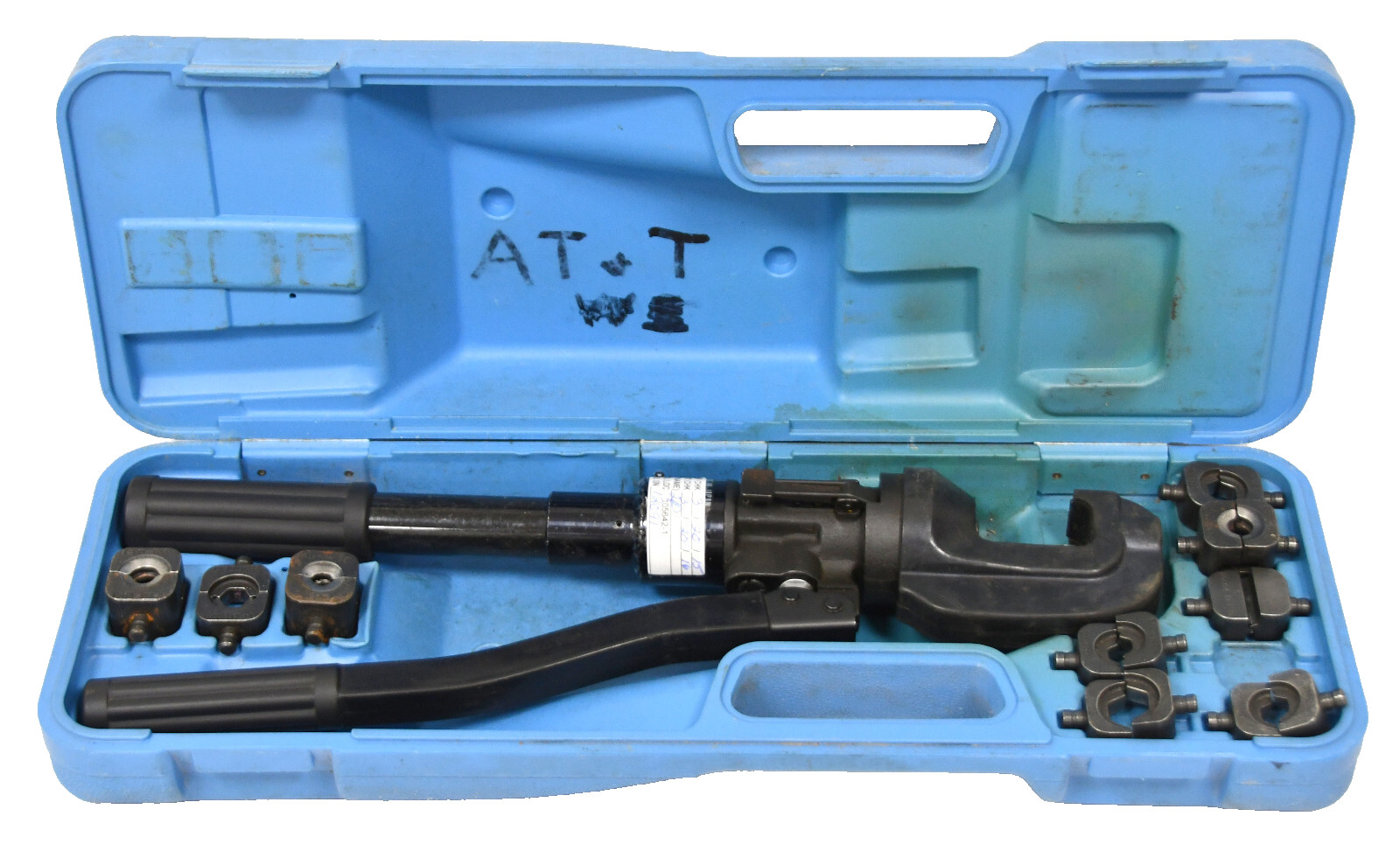 Huskie EP-15B 6-Ton Manual Hydraulic Compression Crimper w/Dies CN 258