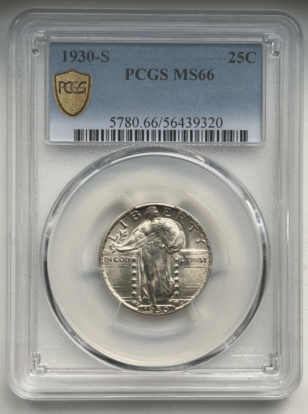 1930-S Standing Liberty Quarter - PCGS MS66