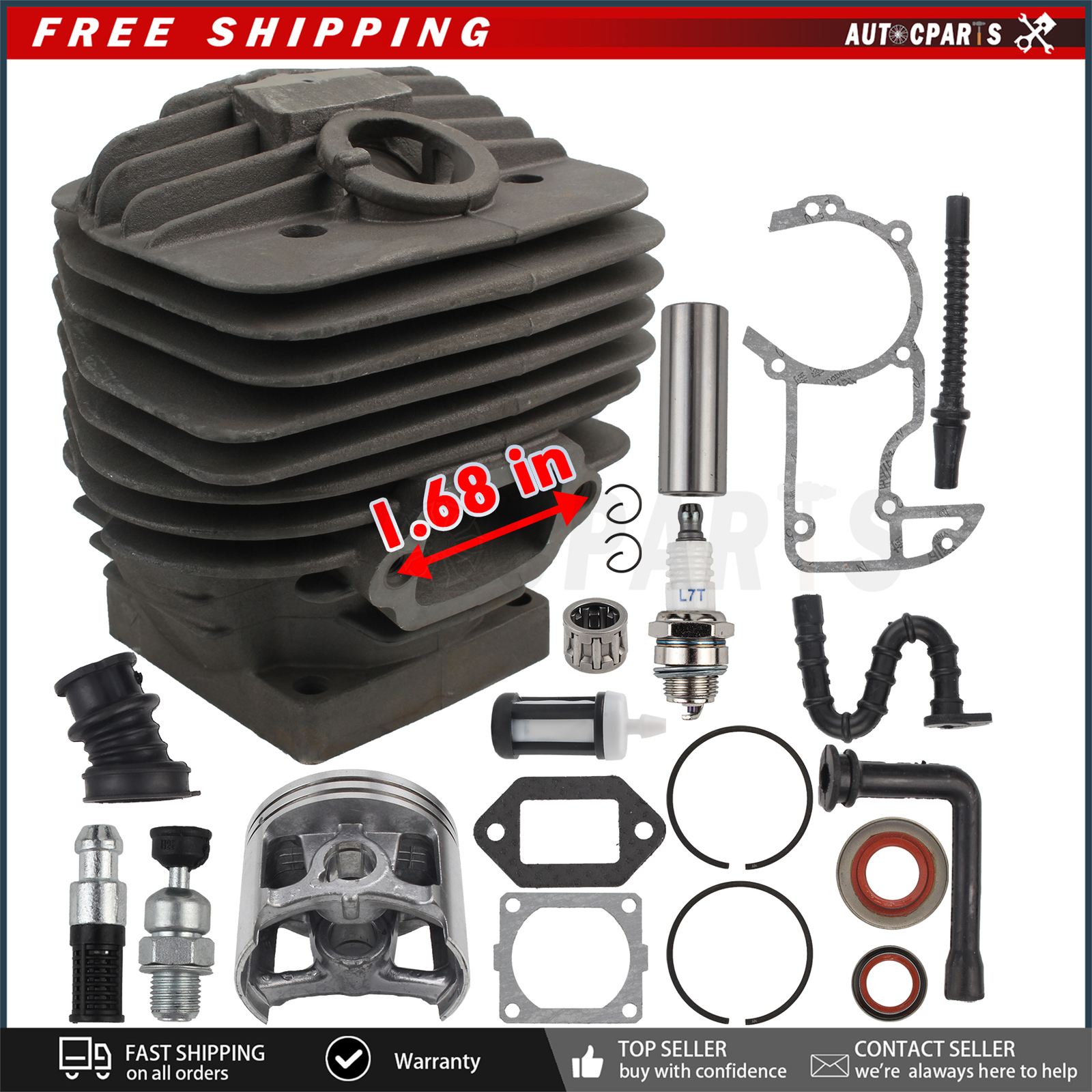 NEW cylinder piston For Stihl MS660 066 Magnum 54mm top end Gaskets BIG BORE