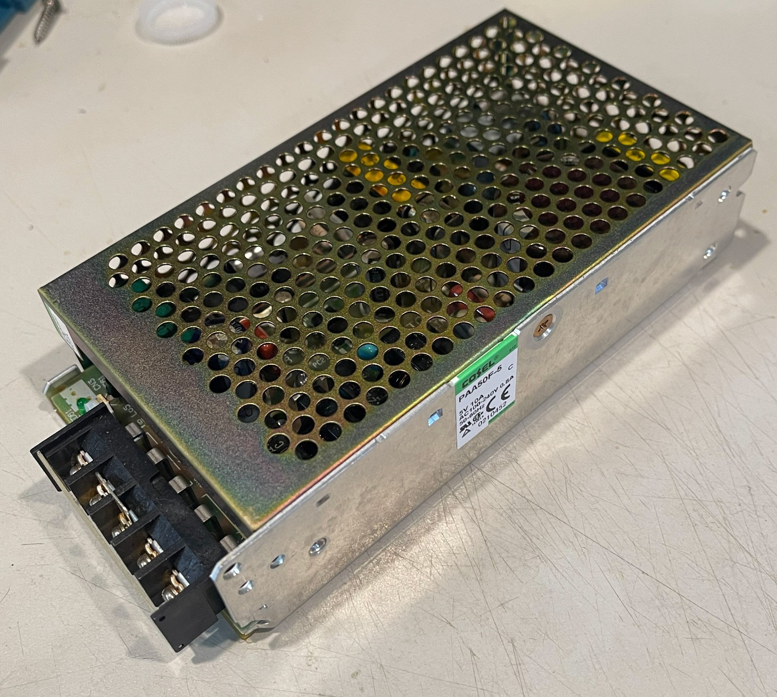 Open Box - Cosel PAA50F-5-N Power Supply 5 volts 10 amps w / cover